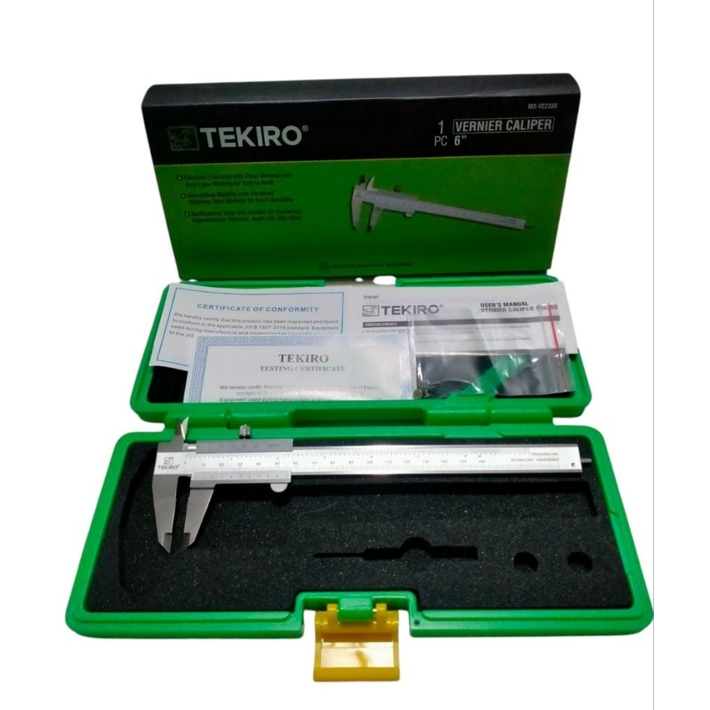 TEKIRO ORIGINAL SIGMAT 6"/VERNIER CALIPER MANUAL