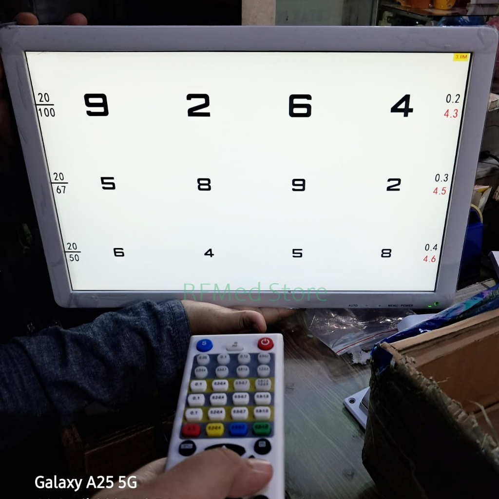 Snellen Chart Lcd Tes Visus Mata Acuity Testing Led Monitor 19"