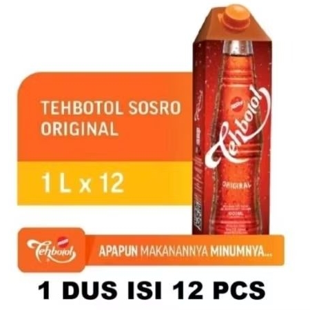 

Teh Botol Sosro Original 1 Liter 1 dus