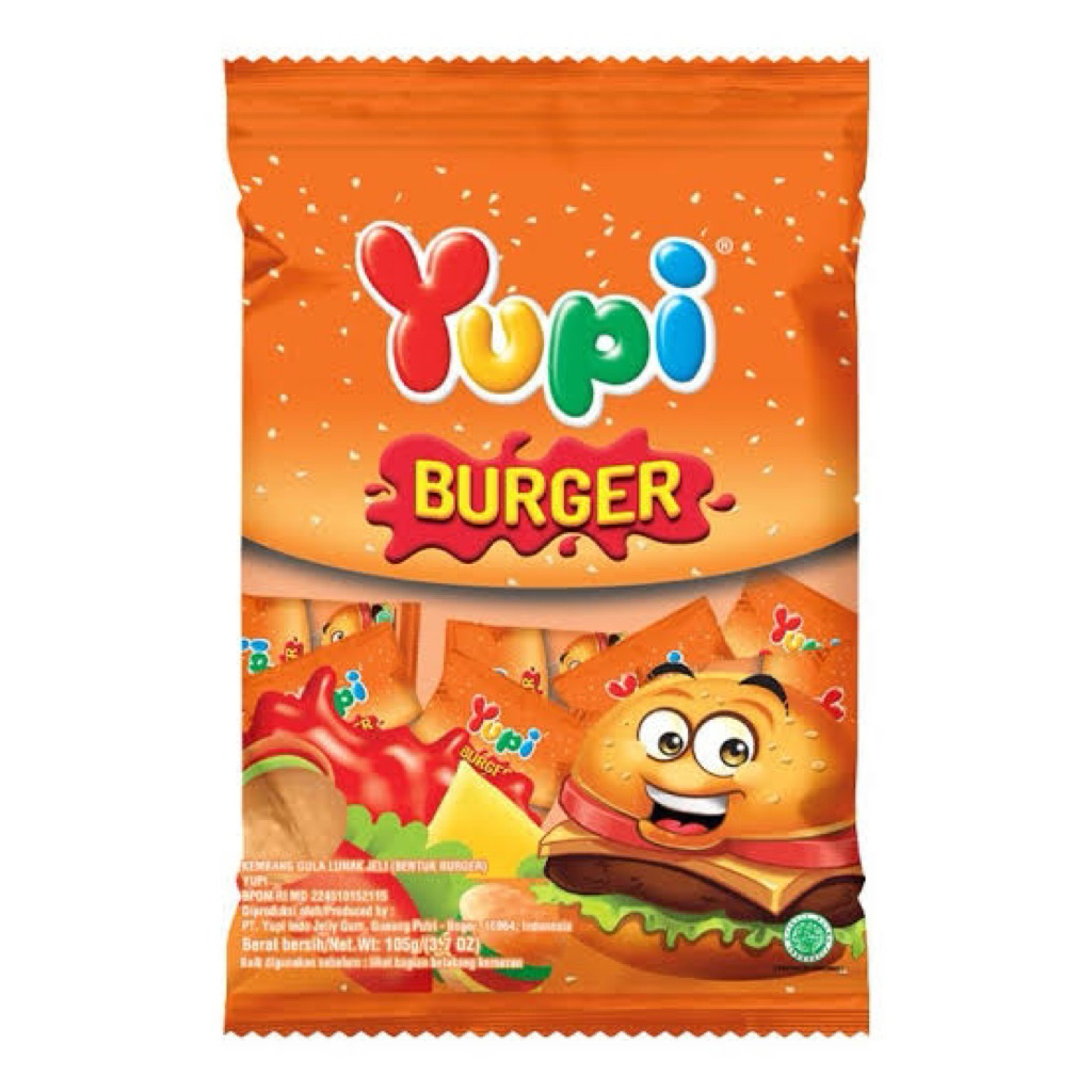

YUPI CANDY GUMMY MINI BURGER PCK 105g