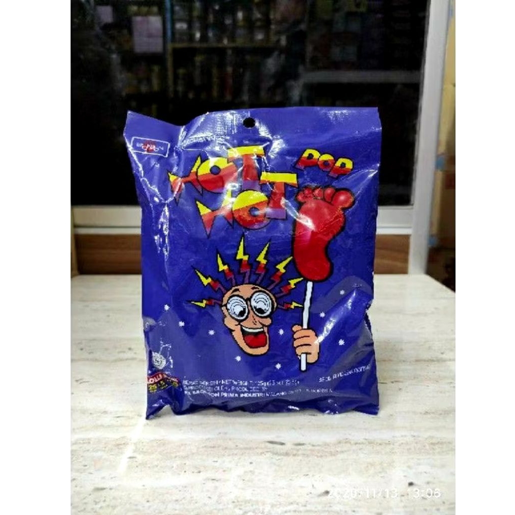 

Hot-hot pop. permen kaki. permen hot hot pop