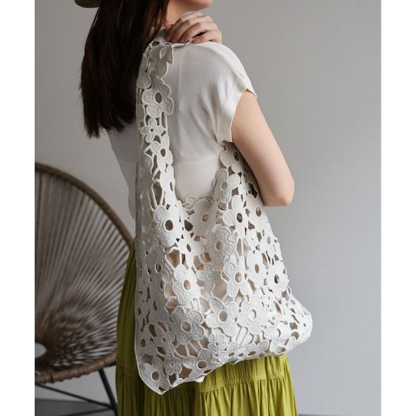 Flower Lace Tote Bag