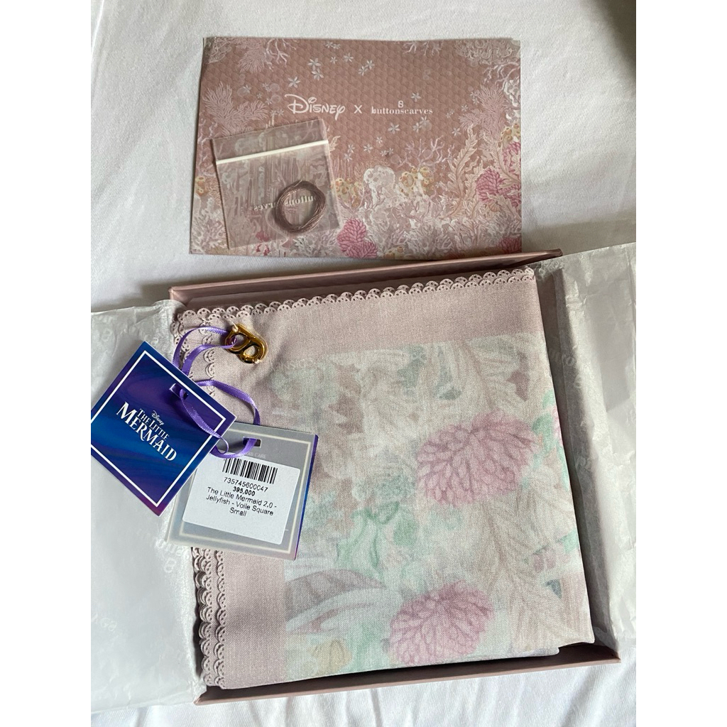 Buttonscarves little mermaid jellyfish uk 90x90