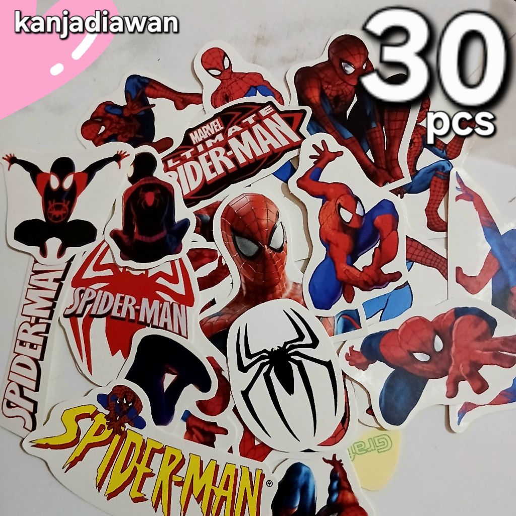 

Stiker Spiderman 30 pc Spiderman Sticker set