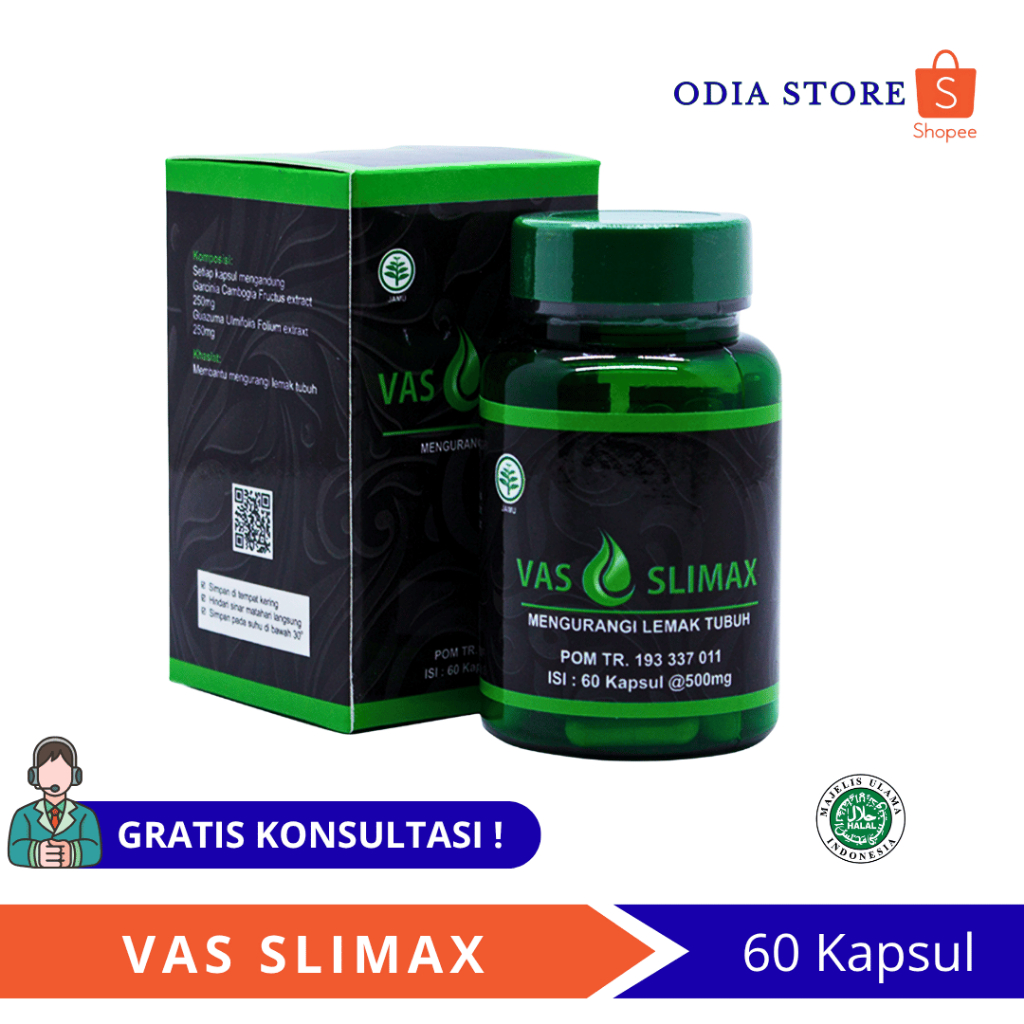 Supplement Diet Herbal Diet Langsing Slim Slimfit | Vas Slimax El Medinah 60 kapsul