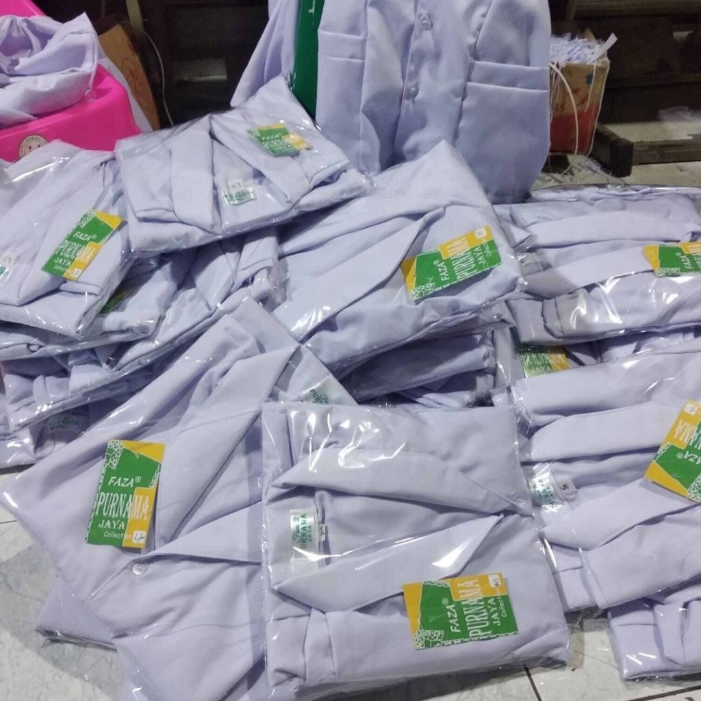 Baju Dinas putih wanita Baju Putih PNS/ASN,Guru,PPL,PDH,Perawat,