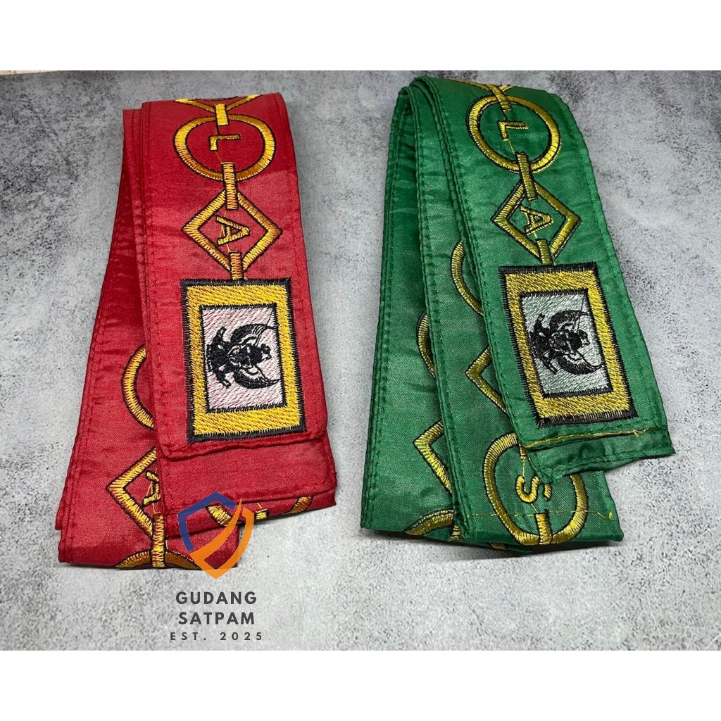Kendit Paskibra Bordir - Gendit Selempang Paskibra - Aksesoris Kain Paskibra