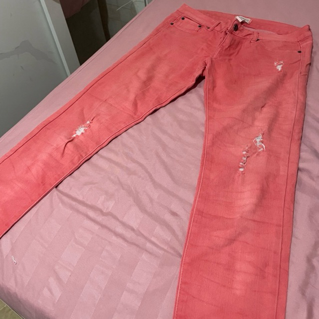 jeans Pink forever 21 branded second celana