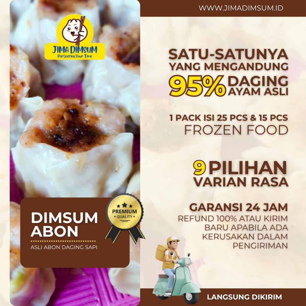 

Dimsum Jima Abon Isi 25 Pcs Siomay Frozen Halal Enak Full Isi Daging Ayam Asli Bukan Tepung