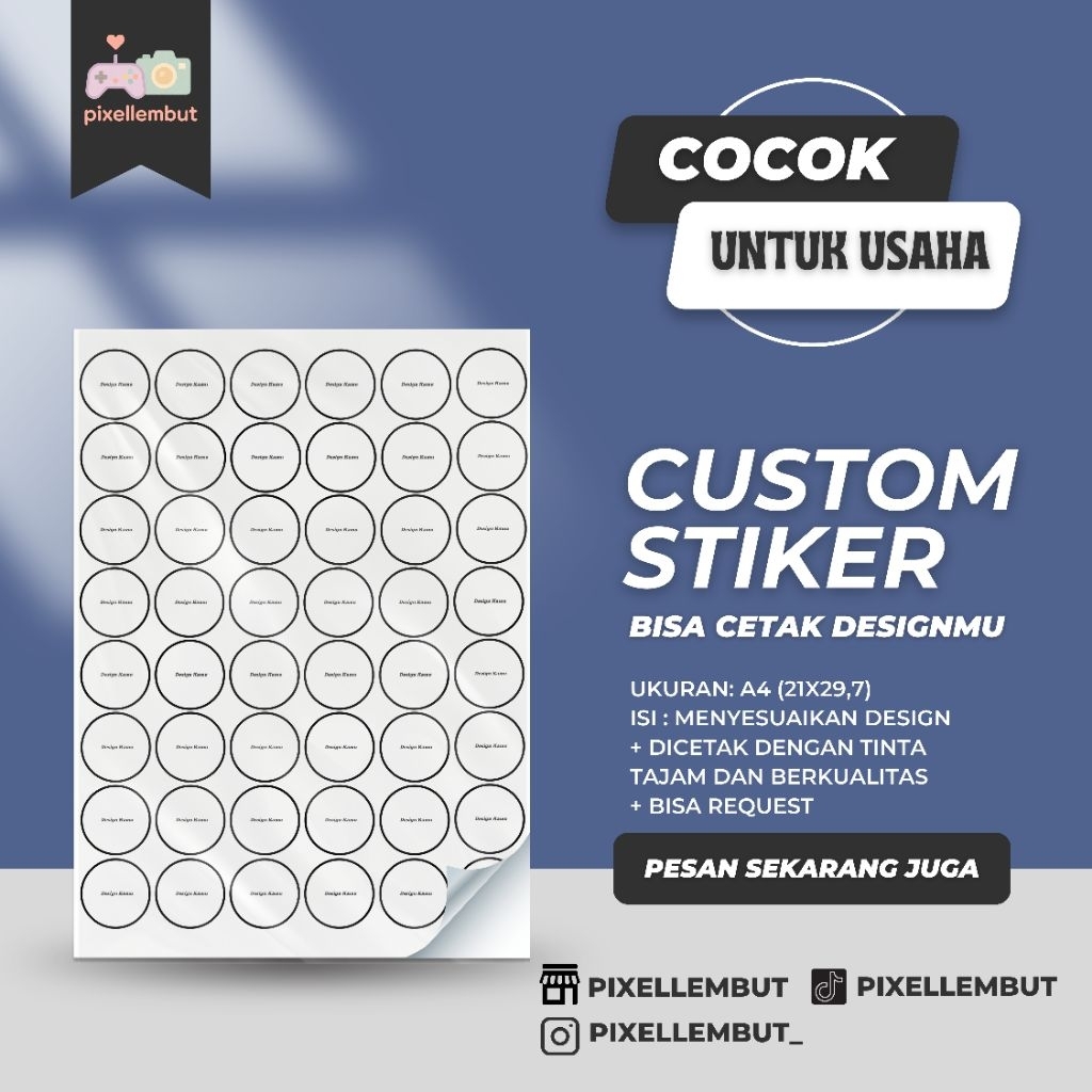 

Cetak Stiker Custom (Per Lembar A4) – Kreatifitas Desainmu Sendiri