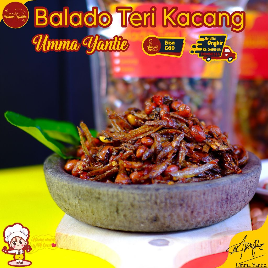 

Balado Teri Kacang 250 Gram Pedas Manis Gurih Asli Homemade Halal