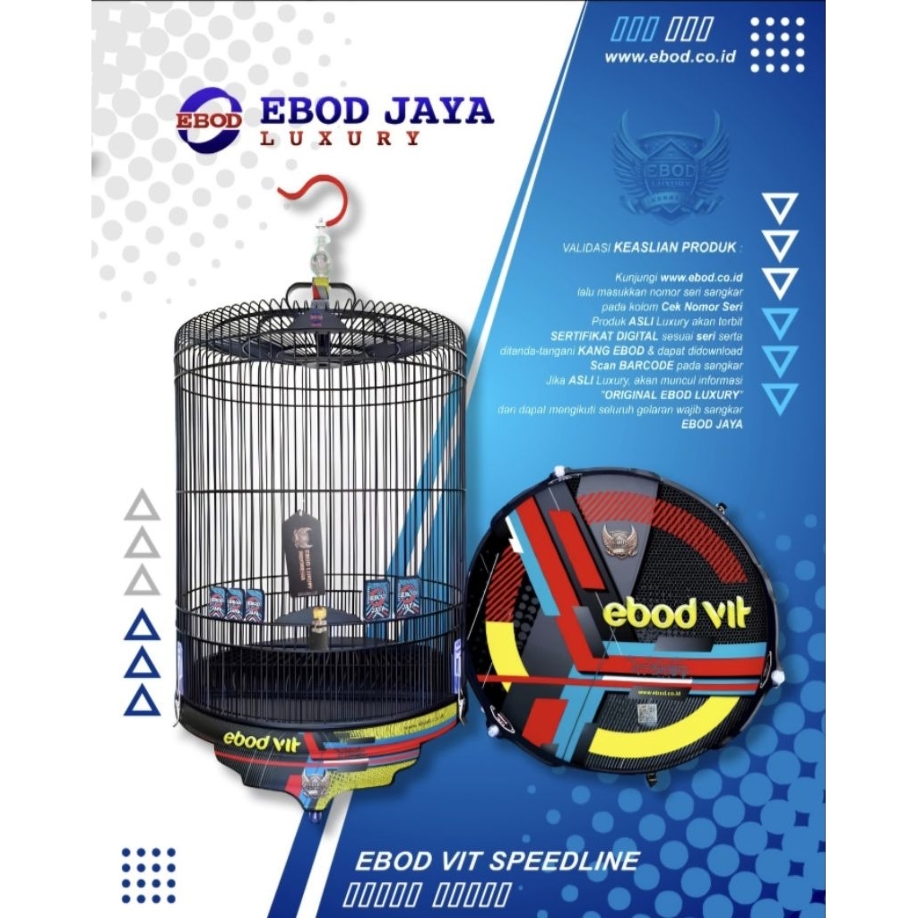 Sangkar murai no 2 pvc decal Ebod Vit Speedline