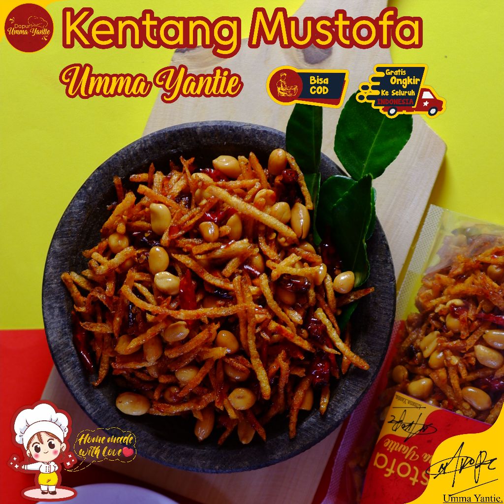 

Classica2106 Kentang Mustofa 150 Gram Crunchy Renyah Gurih Pedas Manis Lezat Homemade Halal