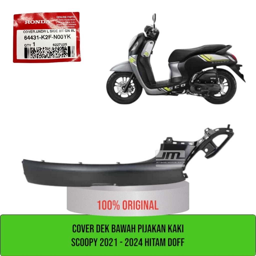 Coder del bawah pijakan kaki scoopy K2F hitam doff 64431-K2F-N00YK
