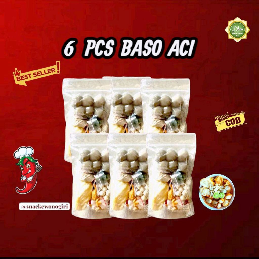 

6 PCS BASO ACI INSTAN KUAH PEDAS