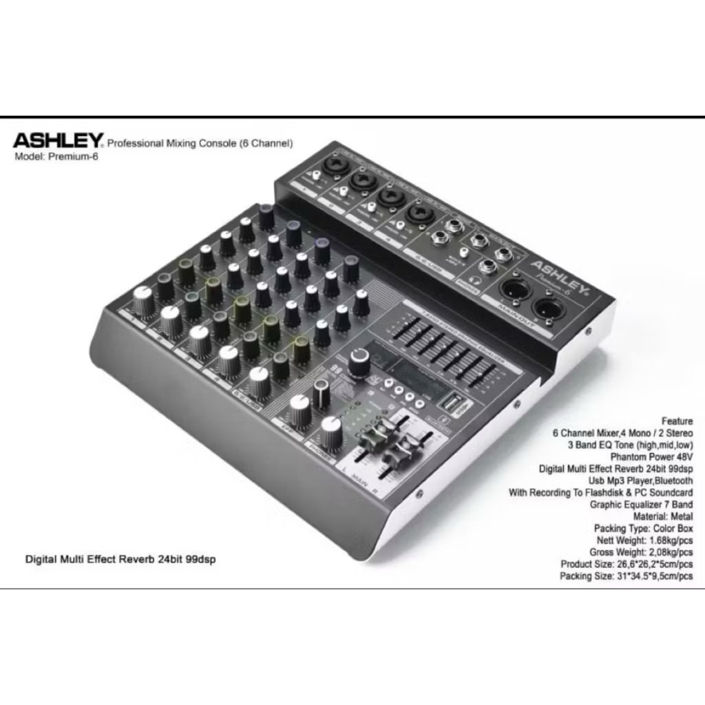 Mixer Ashley Premium6 Mixer Ashley 6ch Original