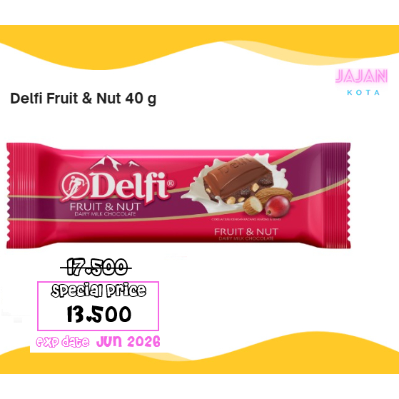 

Delfi Fruit & Nut 40 gram