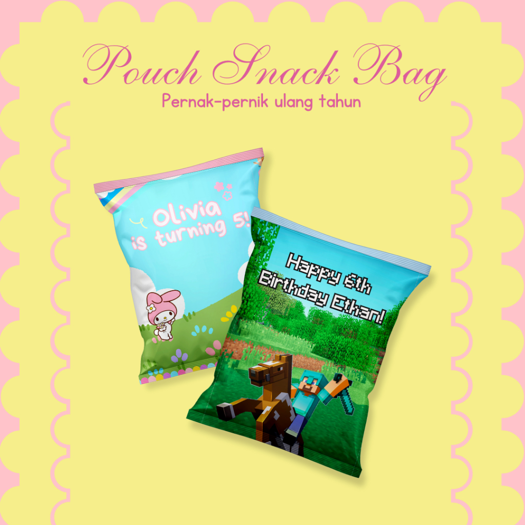 

Pouch Birthday Snack | Ulang tahun anak