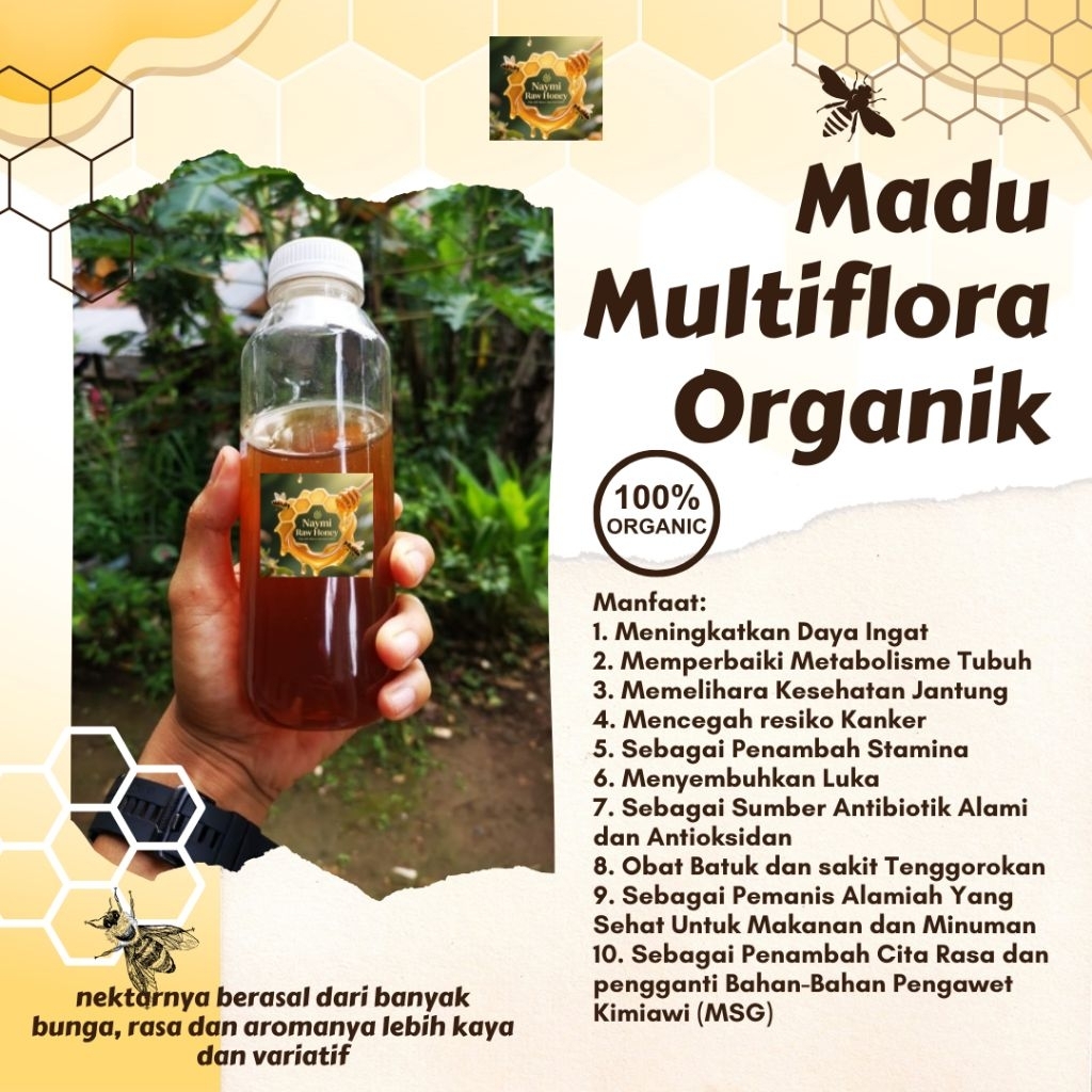 

madu murni nectar multiflora 335gr