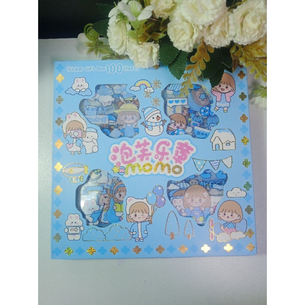 

Stiker Momo Blue / Aesthetic / Stiker Tumbler / Jurnal / Scrapbook / Lucu