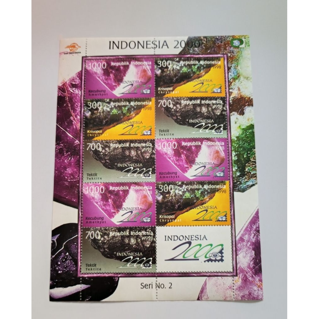 

1 Set Perangko Seri No.02 Republik Indonesia Tahun 2000