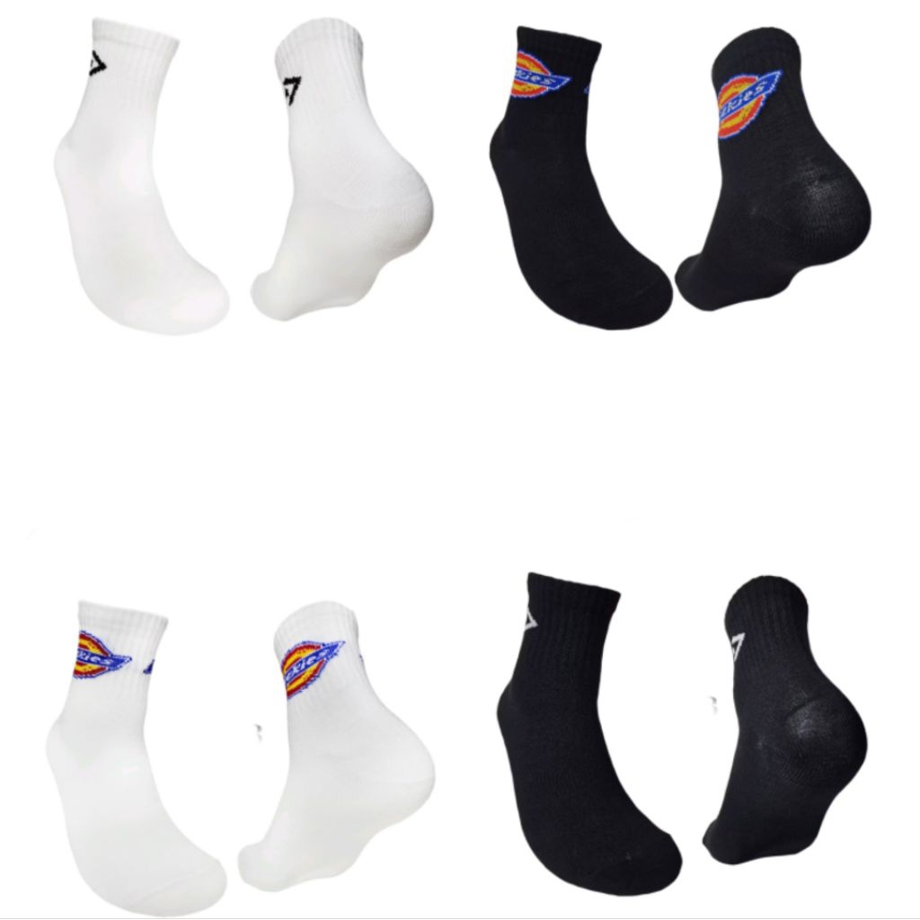 kaos kaki kaoskaki pendek oldschool olahraga motif dickies converse