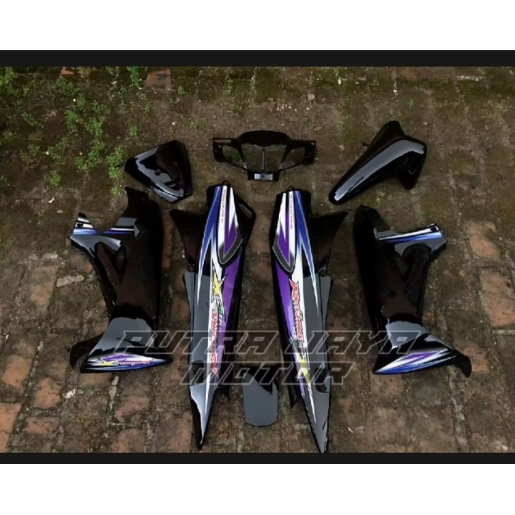 bodi set honda karisma x 125 2005 ungu kap honda karisma x dek bodi full set honda karisma x 125D ko