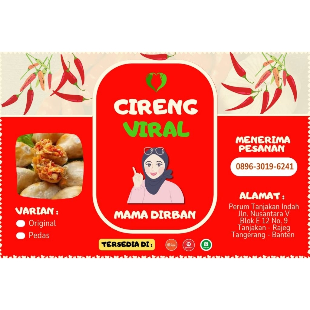 

CIRENG VIRAL ISI AYAM SUIR ORIGINAL (TIDAK PEDAS) isi 10pcs