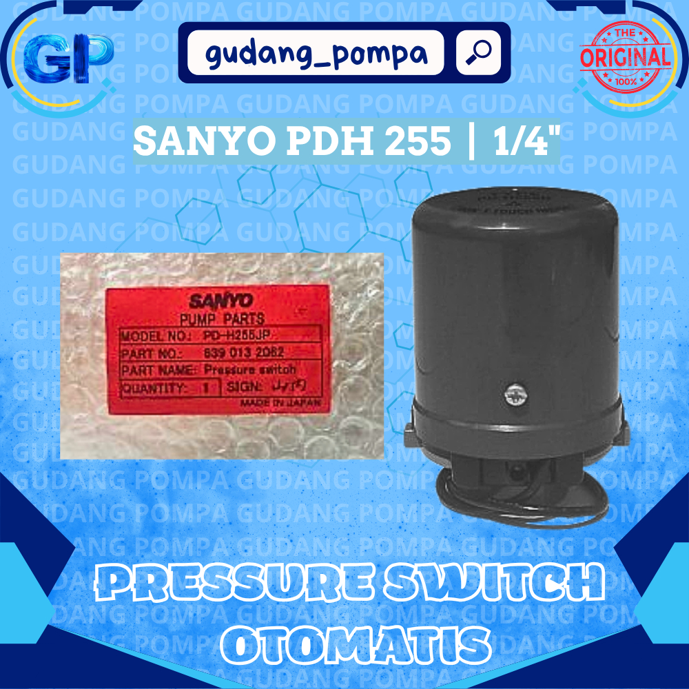Otomatis Pompa Air Sanyo PDH 255 - Pressure Switch SANYO Original