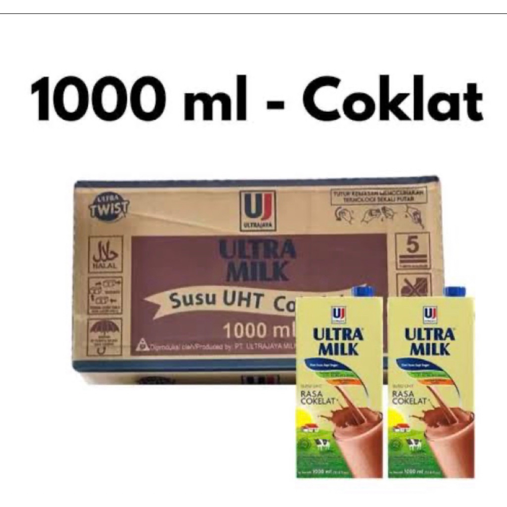 

Susu Ultra 1 Liter Cokelat [ 1 Dus/12 Pcs]
