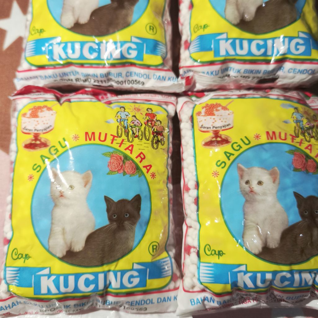 

1 PCS - SAGU MUTIARA CAP KUCING 100g - BUBUR SAGU MUTIARA