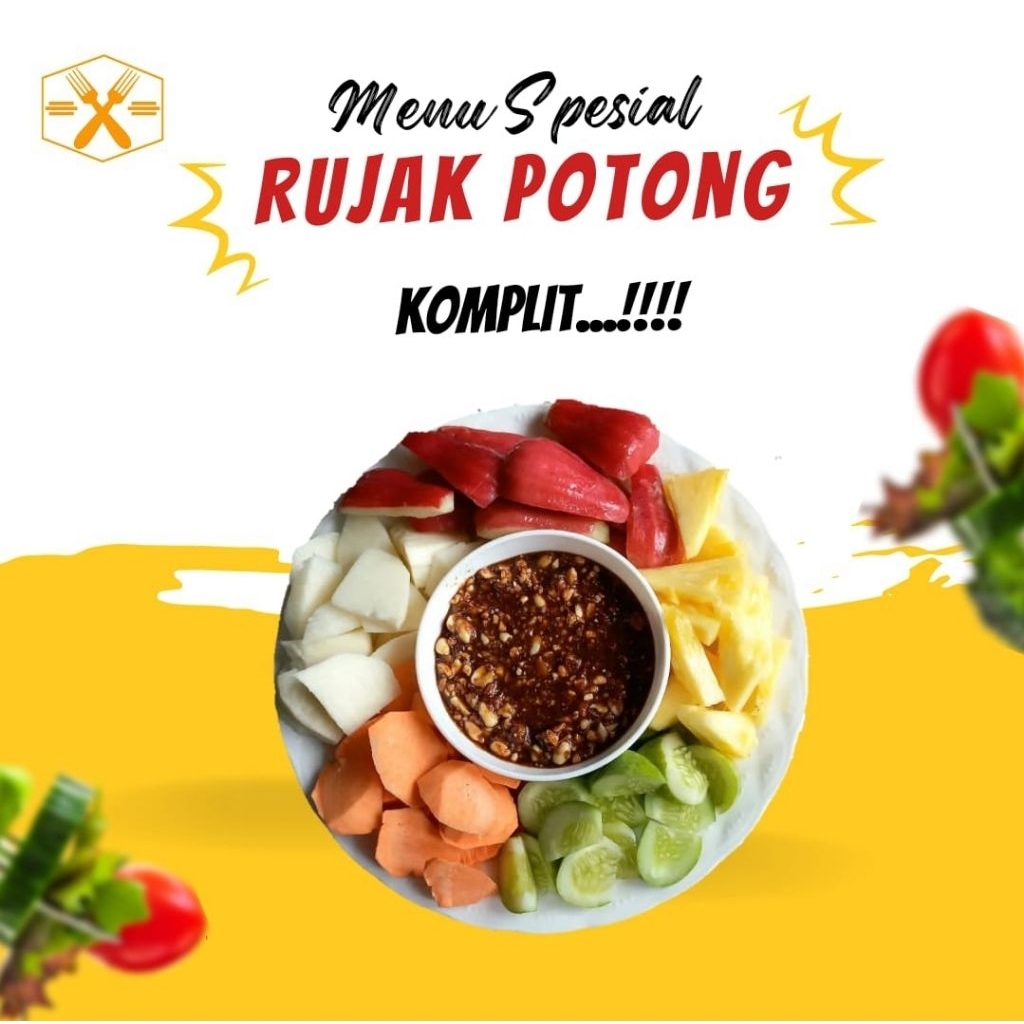 

Rujak Buah Potong 1 KG + Bumbu Rujak Pedas Manis | Fresh Made by ArtomoroFreshfruit