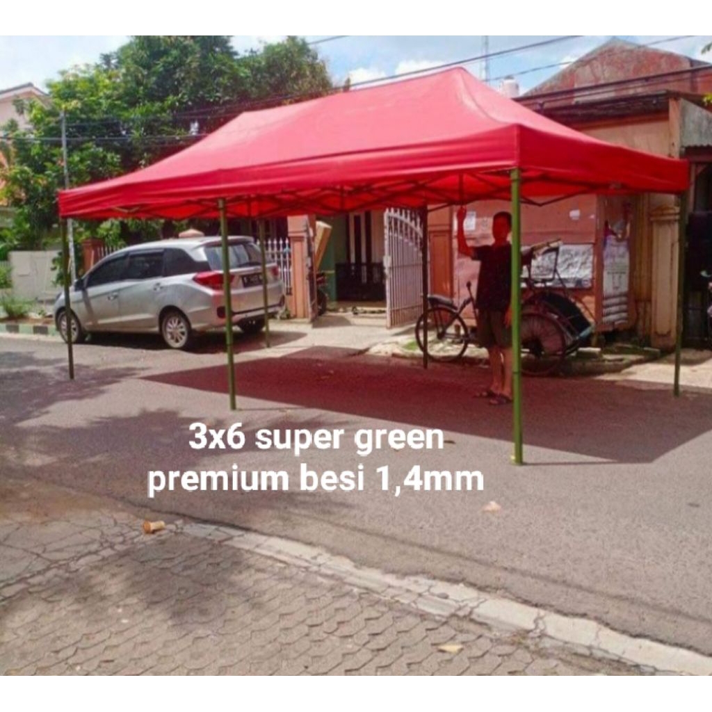 Tenda Lipat Super premium 1,4mm ukuran 3x6 meter