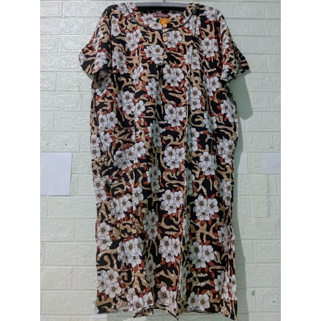 DASTER KENCANA UNGU JUMBO LABEL COKLAT || ASLI ORIGINAL KENCANA UNGU BAHAN RAYON || DASTER MIDI || D