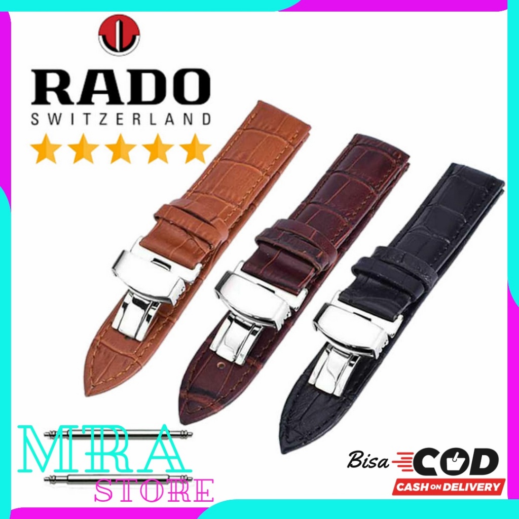 Rado Watch Leather strap Tali Jam Tangan Rado 18mm 20mm Free Pen