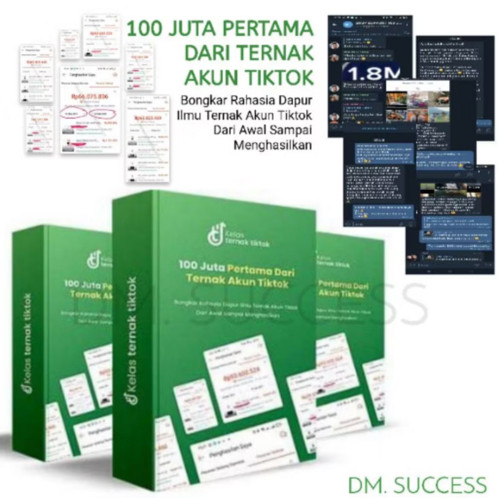 FULL KELAS TERNAK TIKTOK| 100 JUTA PERTAMADARI TERNAK AKUN TIKTOK