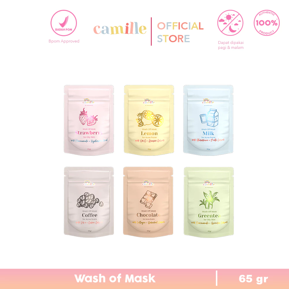 Camille Wash Off Mask 25gr-65gr / BPOM Camille Product