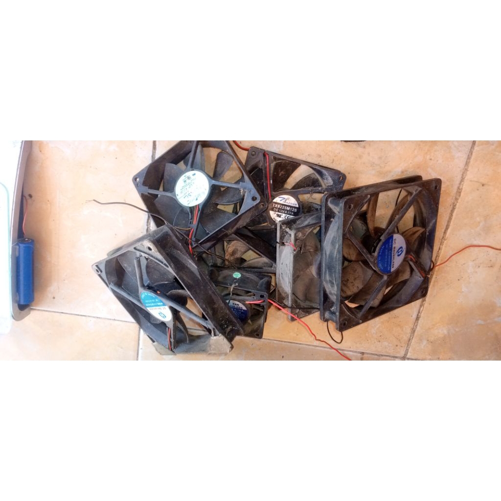 kipas power ampli bekas normal