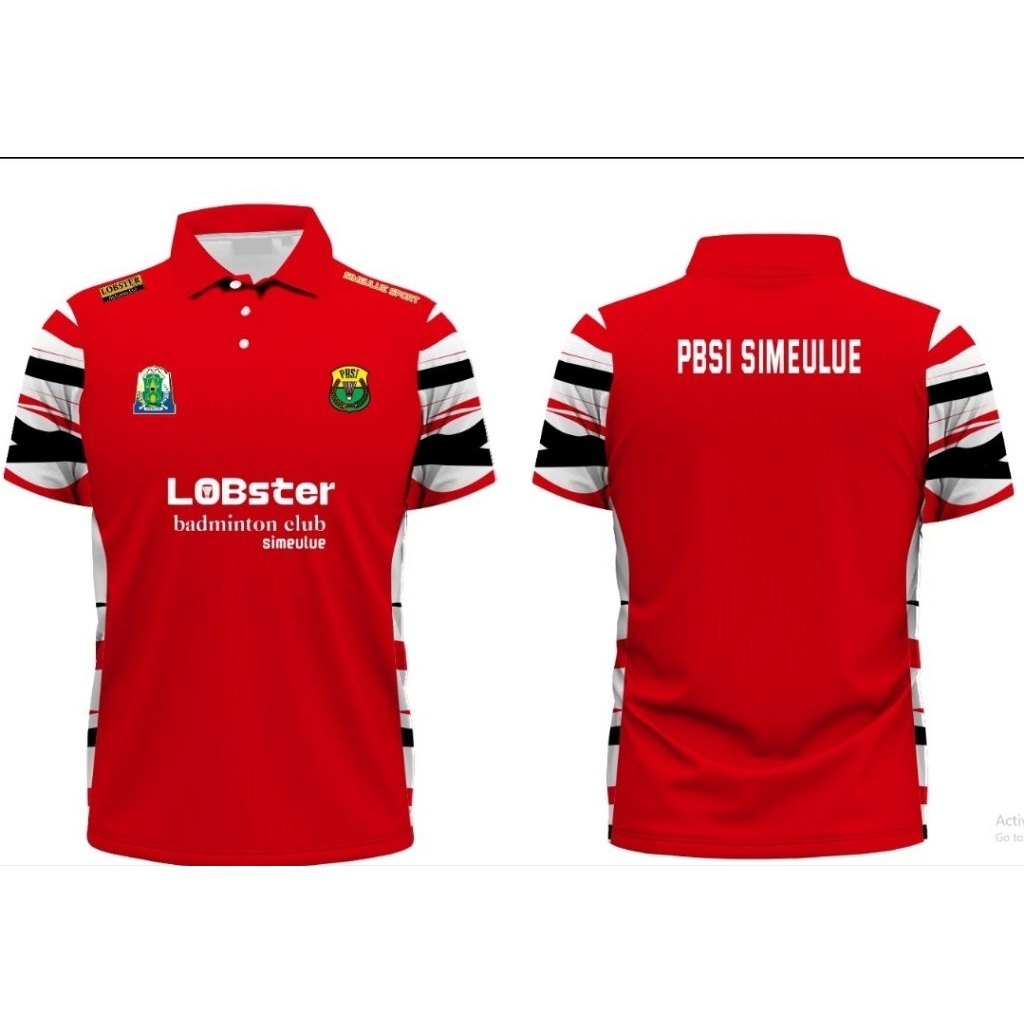 Baju Printing Kerah Jersey