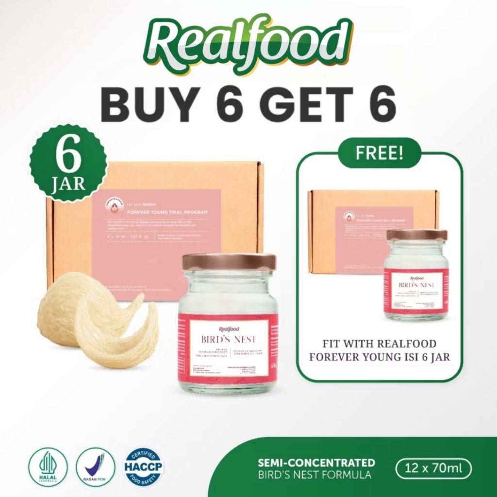 

Realfood Forever Young Kolagen 6 Botol & 12 Botol ( Minuman Sarang Burung Walet )
