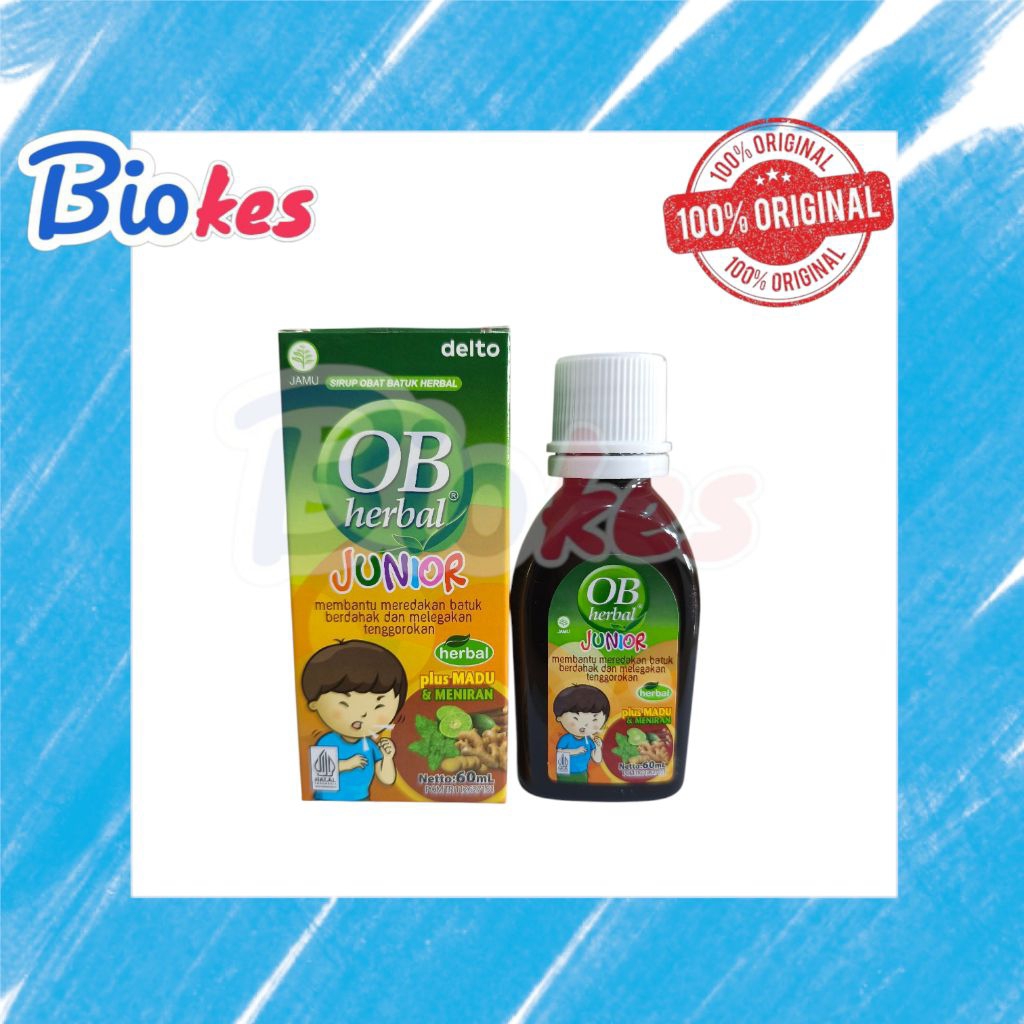 OB HERBAL JUNIOR SIRUP 60ML obat batuk herbal anak