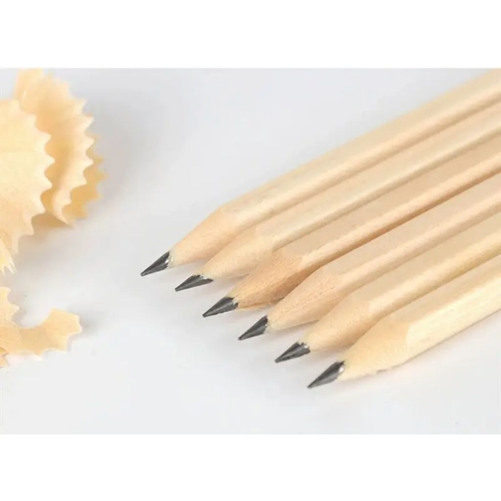 

Pensil Hotel murah kayu segitiga Serut isi 100 pcs