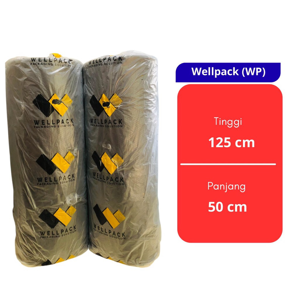 

BUBBLE WRAP WELLPACK (WP) NON CORE HITAM/BENING PREMIUM/GMP/UPACK 125cm x 50cm