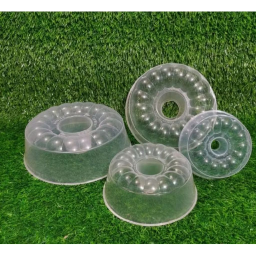CETAKAN PUDING PLASTIK LOYANG AGAR AGAR / LOTUS  KUE  BOLU PLASTIK BENING