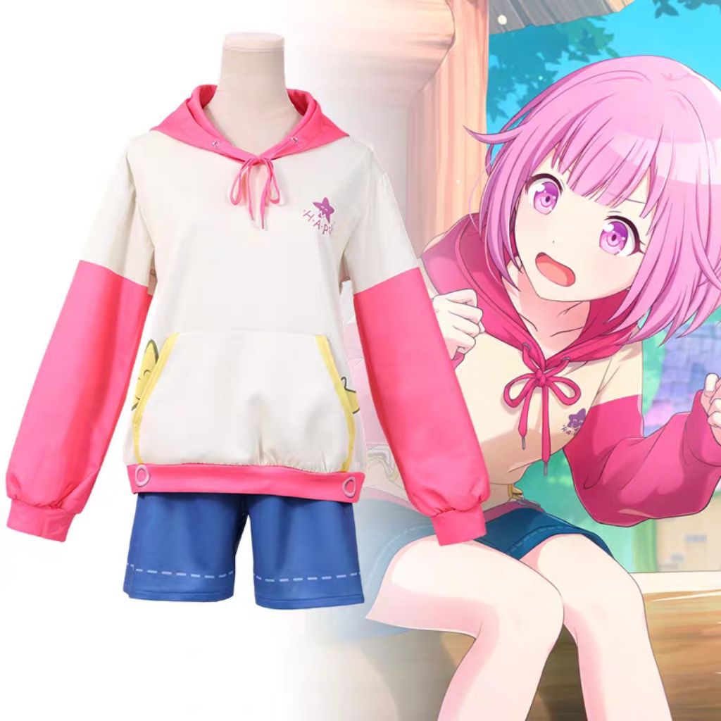 Tokokostum Emu Otori Jaket Cosplay Tie Dye Motif Emu Otori Ukuran SXXL Cosplay Jacket Tie Dye SXXL