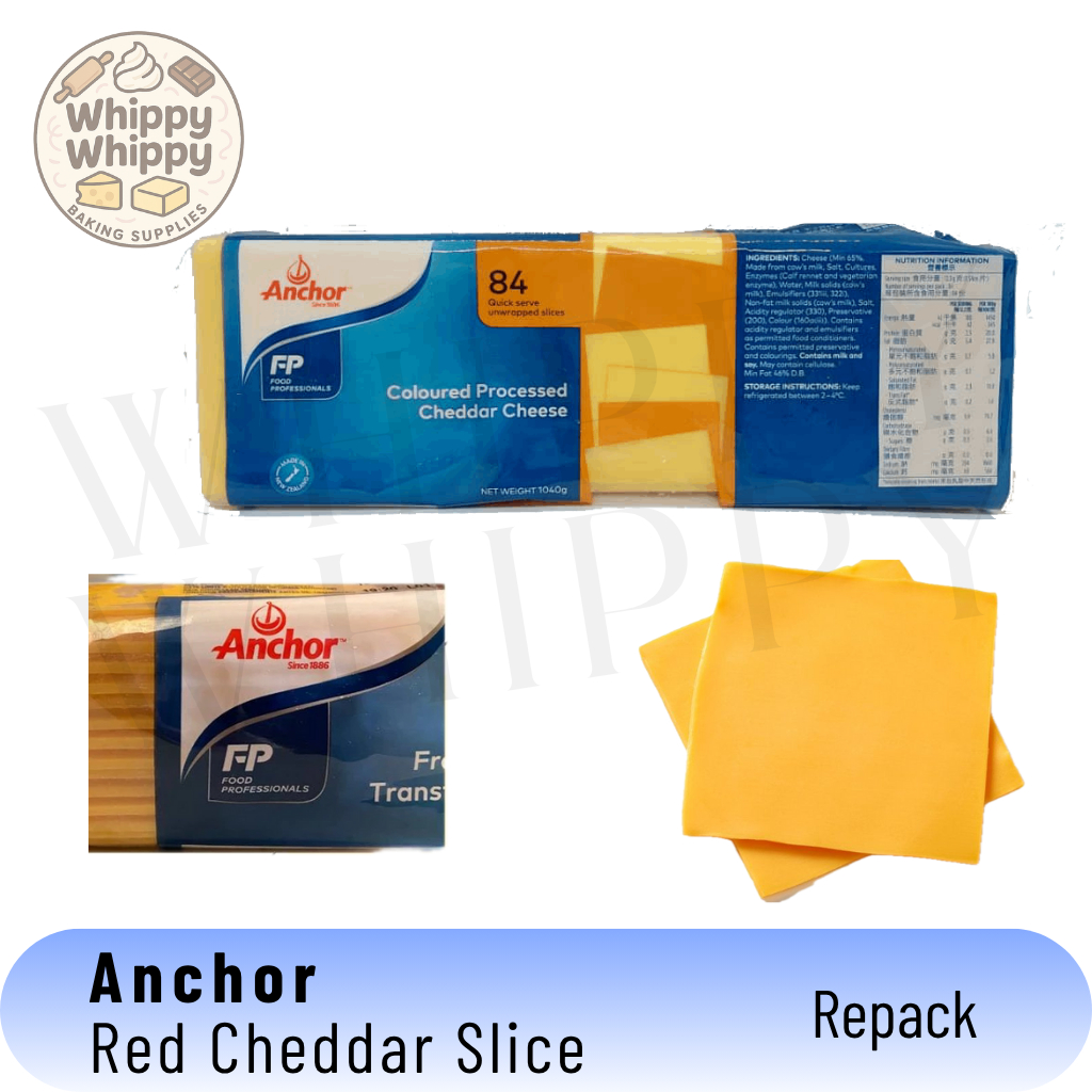 

Anchor Red Cheddar Slice 28 Slice / Keju Cheddar burger / KHUSUS BANDUNG