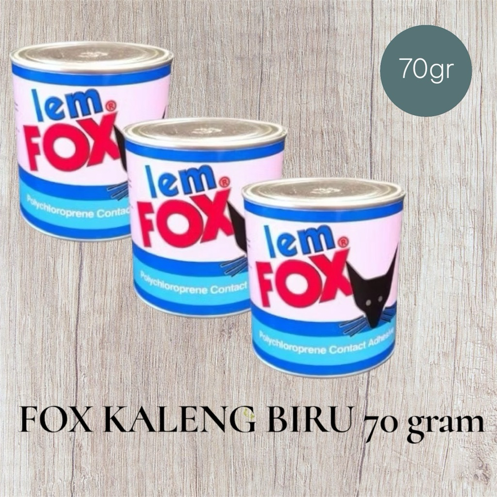 

( 1 Pcs ) Lem Fox Kaleng Biru 70 gram