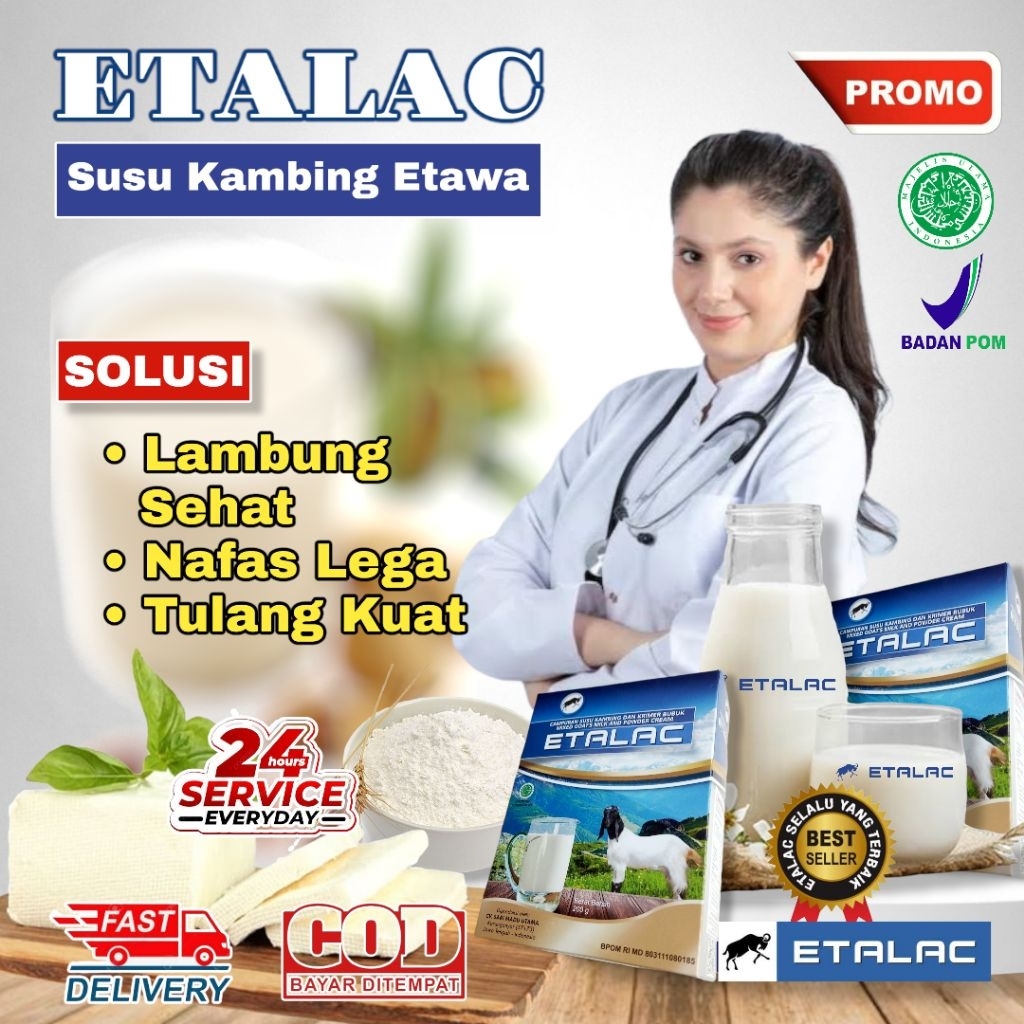 

Susu kambing etawa etalac 200gr non sugar (PAKET 4BOX)