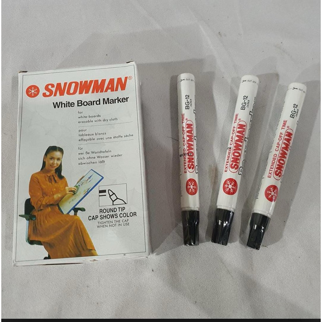 

Spidol BG-12 Hitam Snowman - 5016386