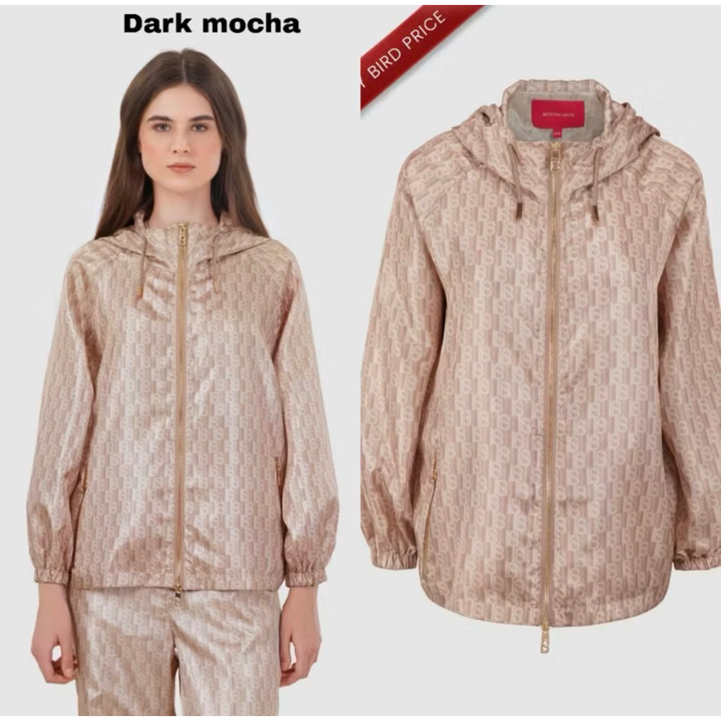 PRELOVED BS LEENA MONOGRAM PARKA JACKET + GOODIEBAG BY BUTTONSCARVES